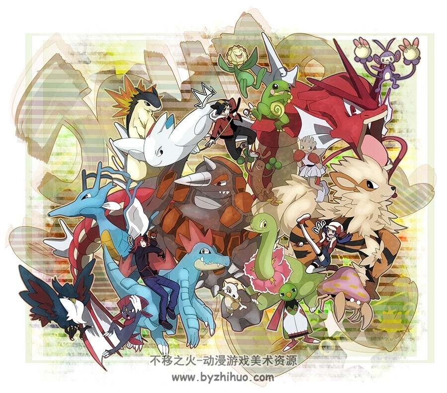 神奇宝贝 角色海报插画图集分享 2571P