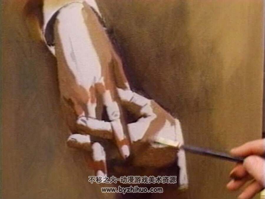 外国讲师 油画手部绘画视频教程