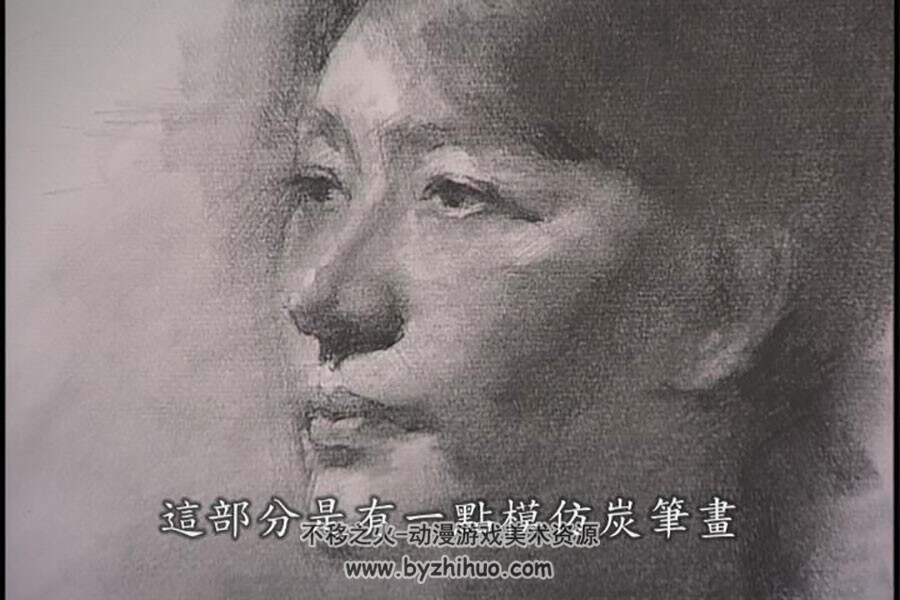 冉茂芹 男女肖像人体石膏绘画视频教学