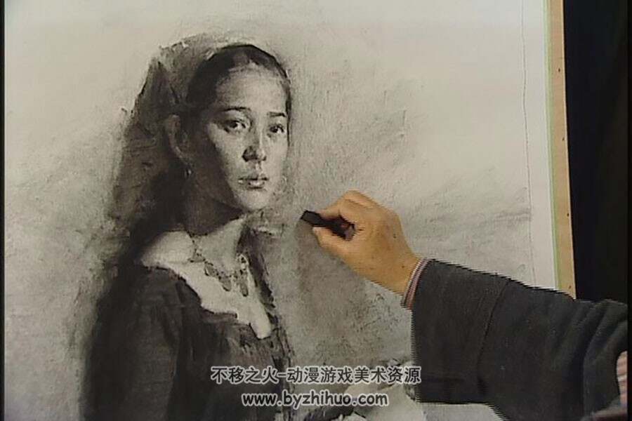 冉茂芹 男女肖像人体石膏绘画视频教学