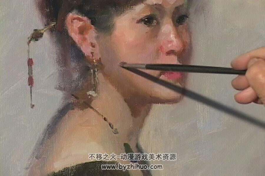 冉茂芹 油画女人肖像和人体视频绘画教学