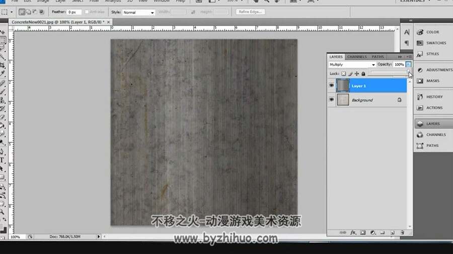 Photoshop 绘制木质与金属质感贴图视频教程
