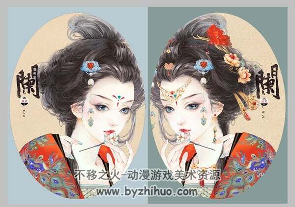中式古风人物插画壁纸图集 92P