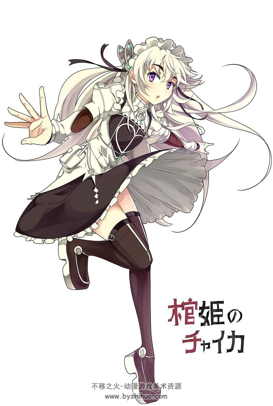 棺姬嘉依卡 角色插画美图分享 34p