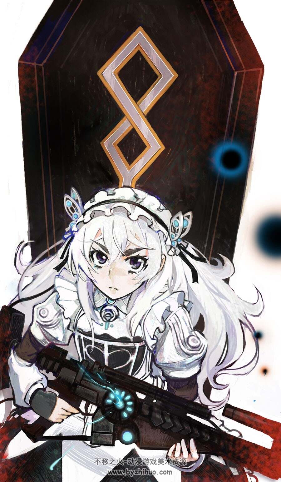 棺姬嘉依卡 角色插画美图分享 34p