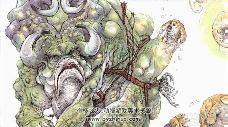 美国插画大师惠特拉奇科幻动物怪物概念设定视频教学
