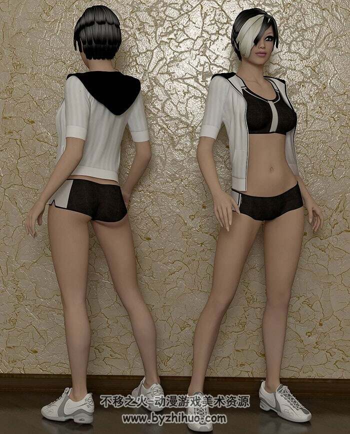将近20个性感美女 高精3D模型合集
