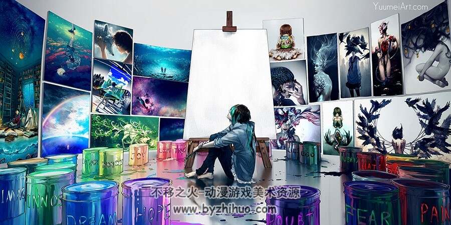 画师 YuumeiArt 插画作品图集分享 40P