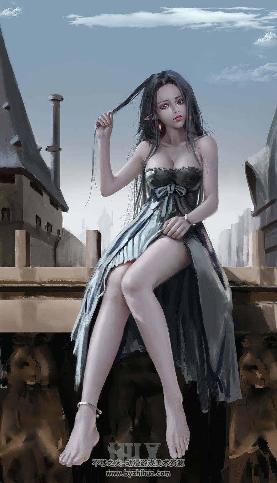 精美的女孩插画杂图分享 480P