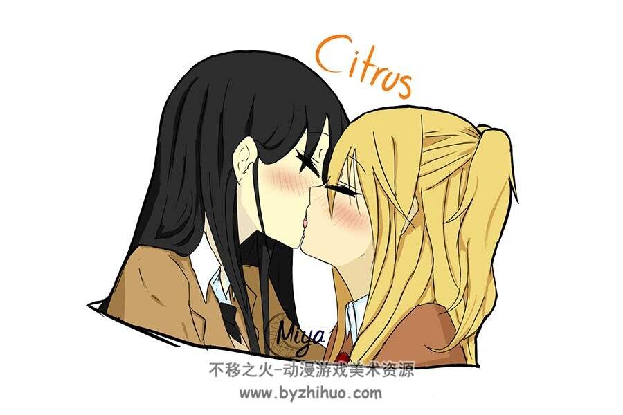citrus 柑橘味香气 清爽的女孩插画分享 323P
