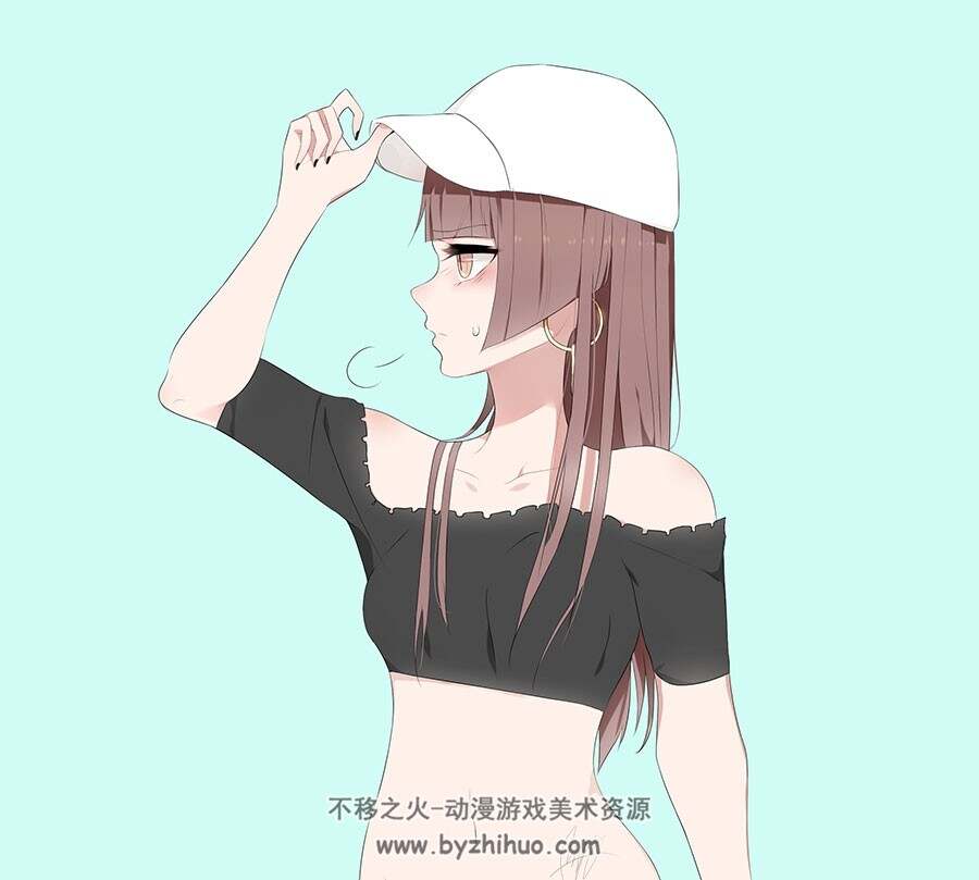 citrus 柑橘味香气 清爽的女孩插画分享 323P