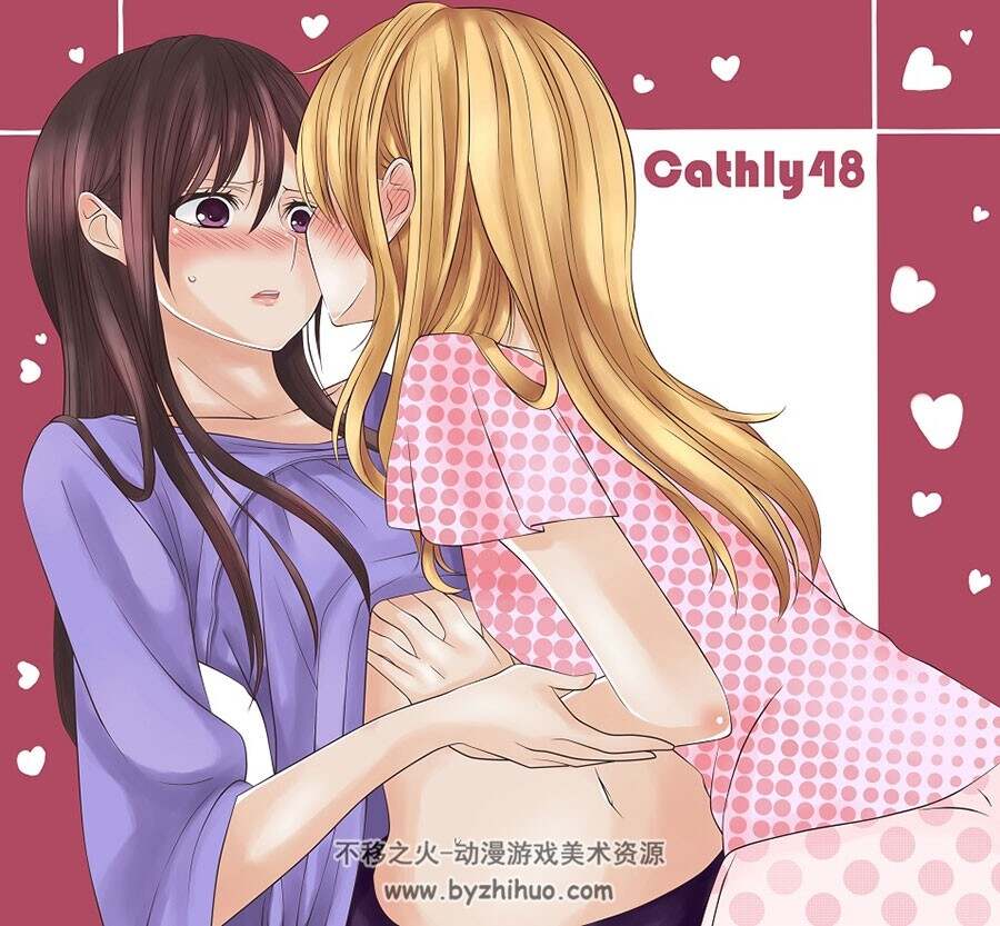 citrus 柑橘味香气 清爽的女孩插画分享 323P
