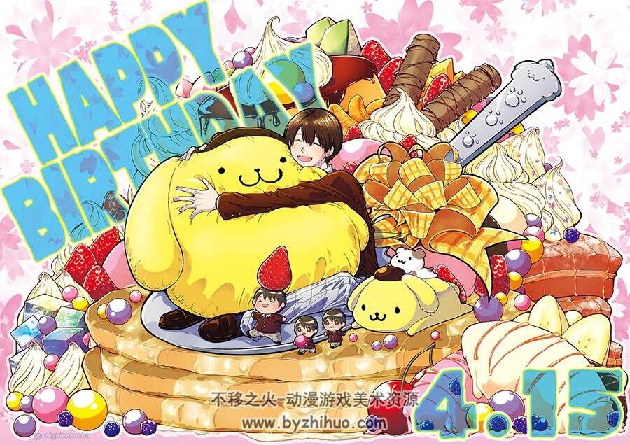 三丽鸥男子 Q萌角色插画图集分享 128P
