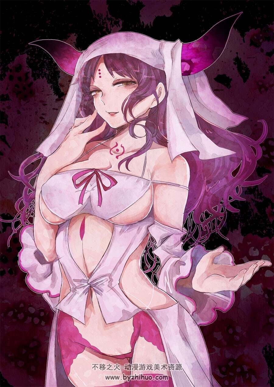 殺生院キアラ 魔女插画高清美图分享 52P
