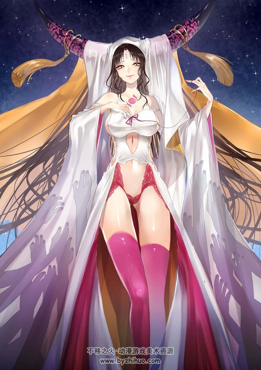 殺生院キアラ 魔女插画高清美图分享 52P