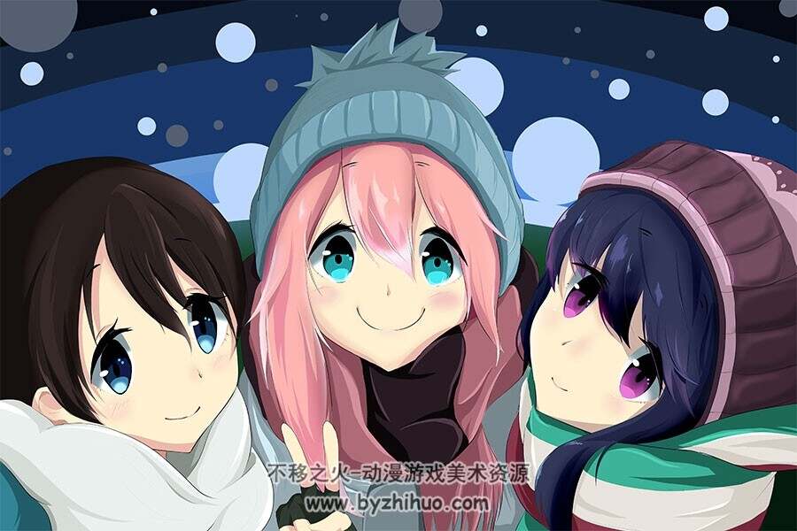 摇曳露营 纯真感满满的插画壁纸图集分享 440P