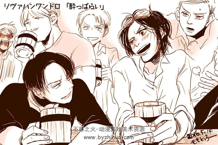 进击的巨人 角色插画壁纸图集分享 955P