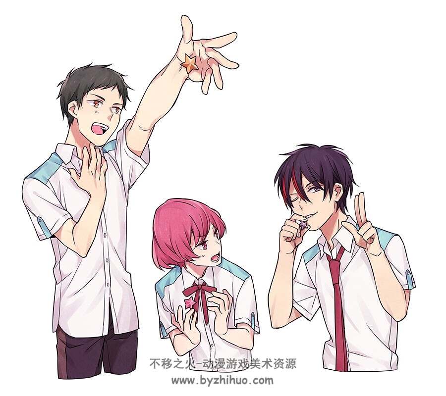 高校星歌剧 美男啊插画美图分享 596P