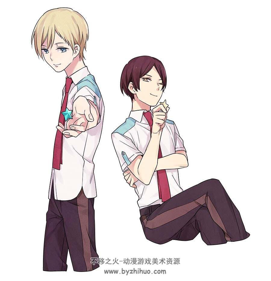高校星歌剧 美男啊插画美图分享 596P