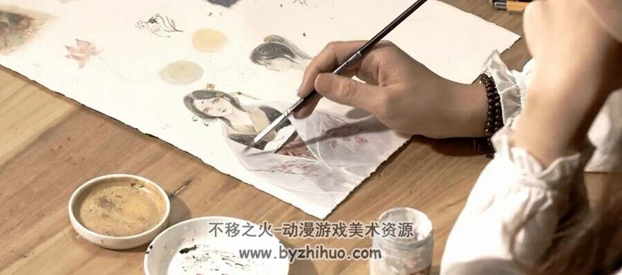 东方古风手绘插画绘画从0开始视频教程