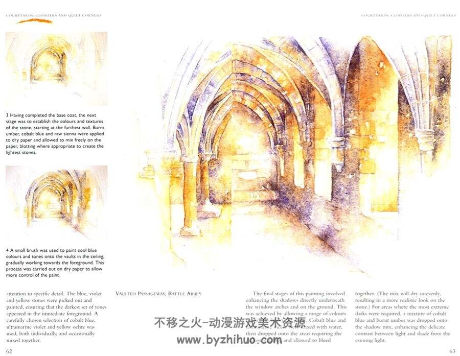 英国手绘 建筑水彩画技法 画风唯美 124P