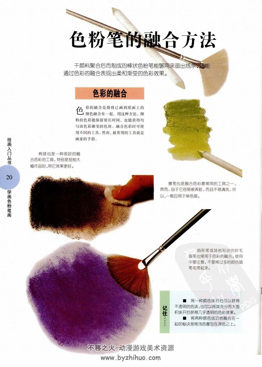 从0开始 学画色粉笔画 基础入门美术教材 64P