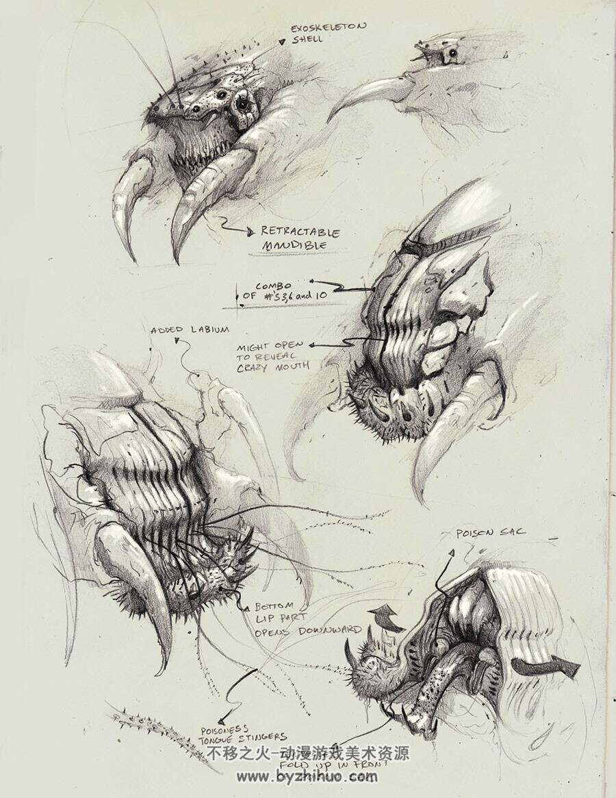 美国概念艺术艺术家 Bobby Rebholz怪异生物角色设计欣赏 188P