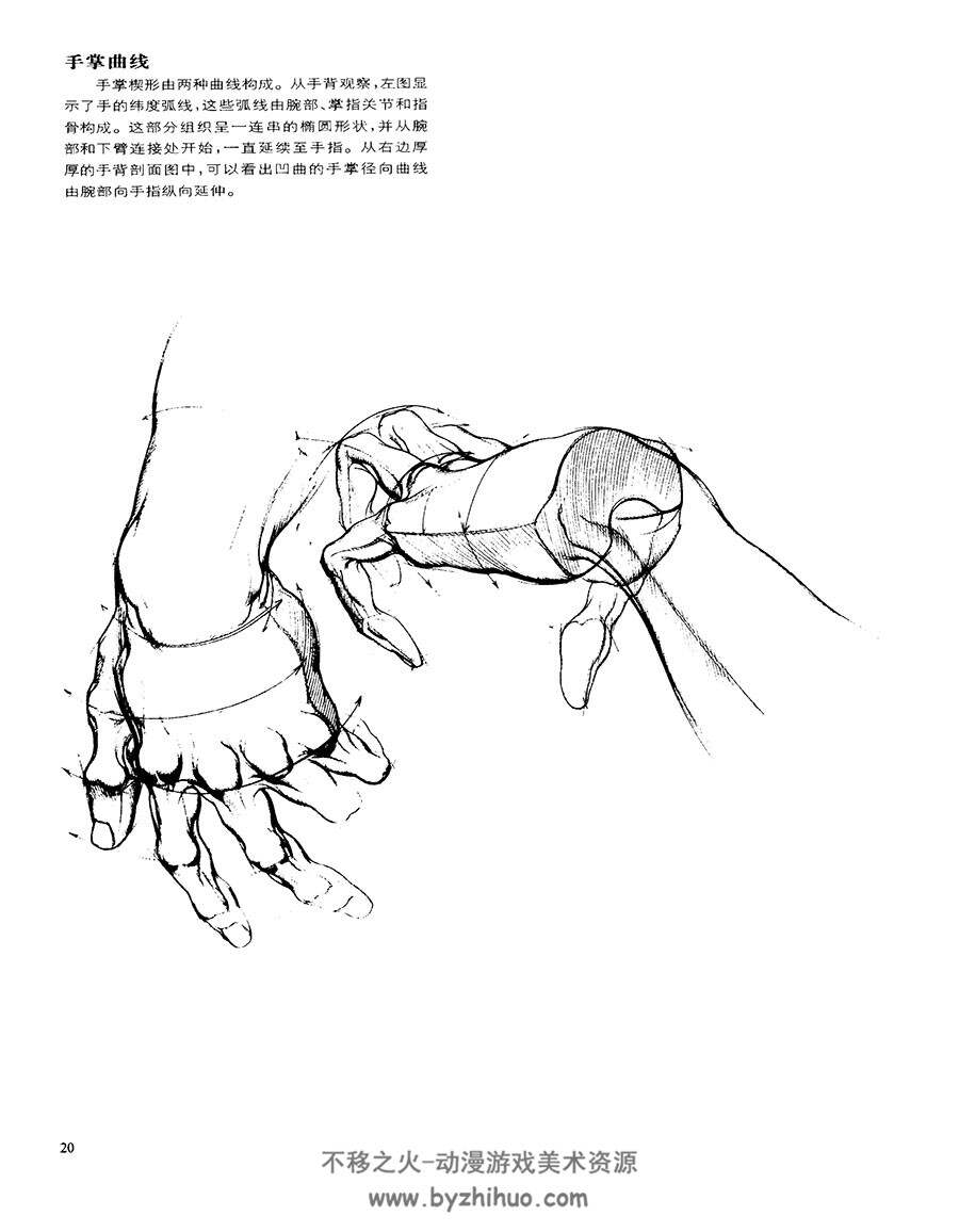 伯恩·霍加思 动态素描手部结构 144P