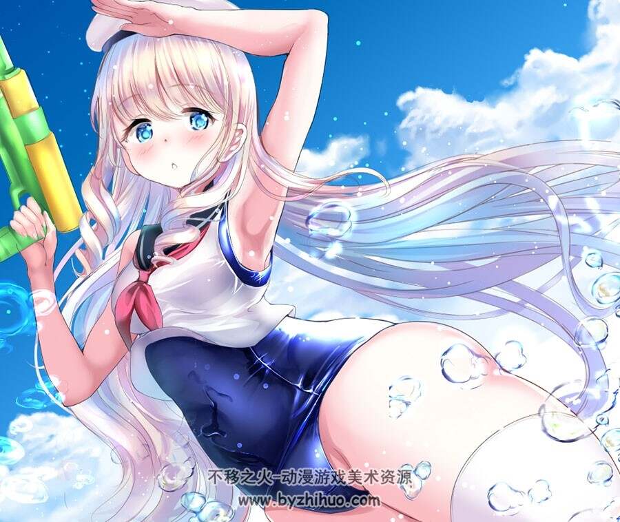 制服控们的福利插画图包分享 75P