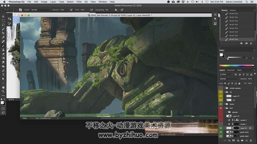 美国概念设计师Aaron Limonick 失落机器人3D转CG插图视频教程
