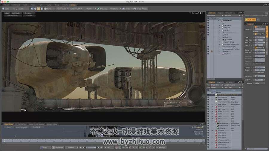 美国大神James Clyne 机器人对决场面设计3D转CG绘画视频教程