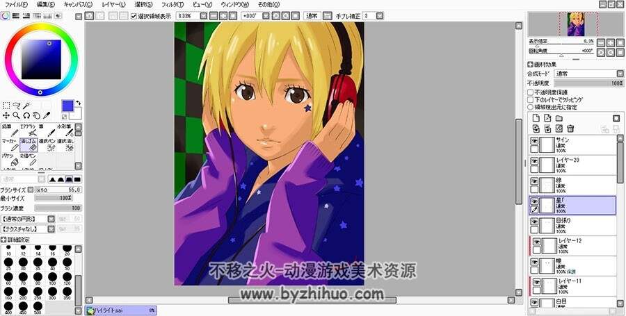 日本众画师 15个日系CG插画作画过程 附源文件 TOUCH_VOL.10