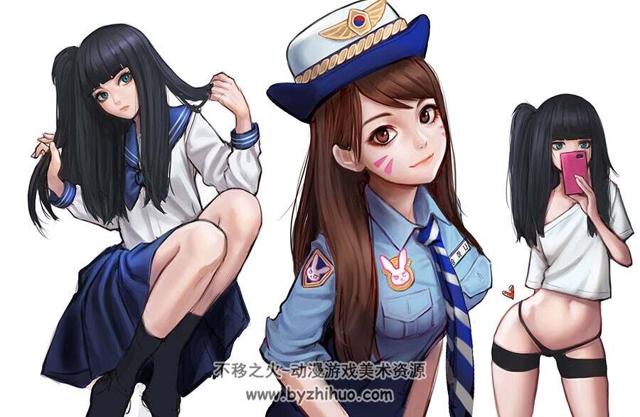 够fashion 女孩插画美图分享 243P