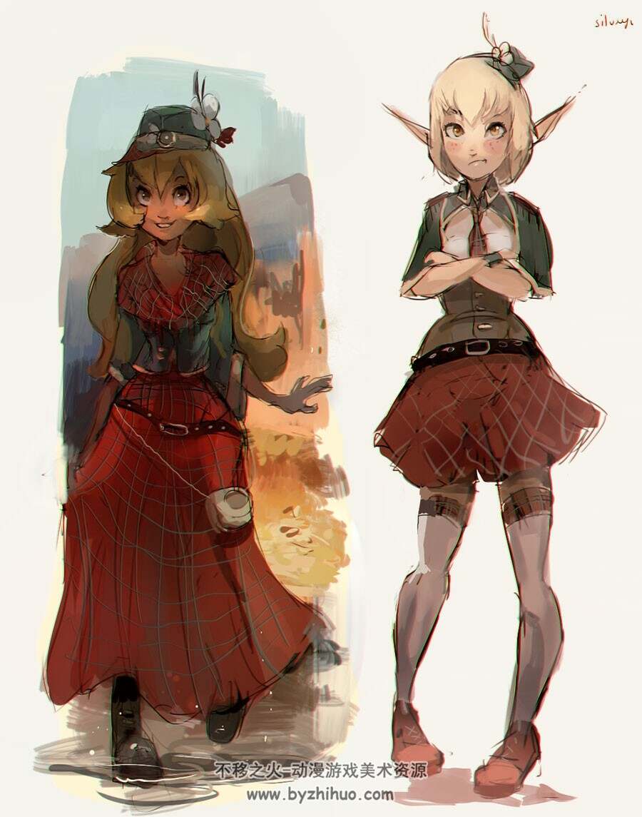 silveyn 淡淡的水彩风插画美图分享 122P