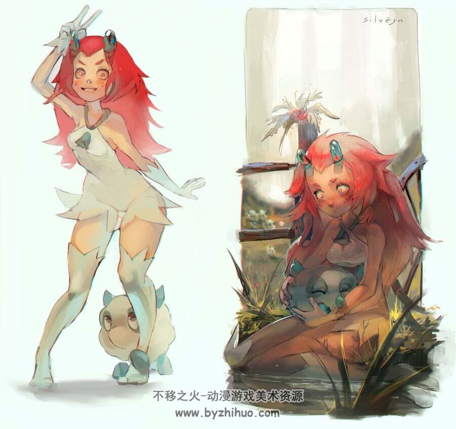 silveyn 淡淡的水彩风插画美图分享 122P