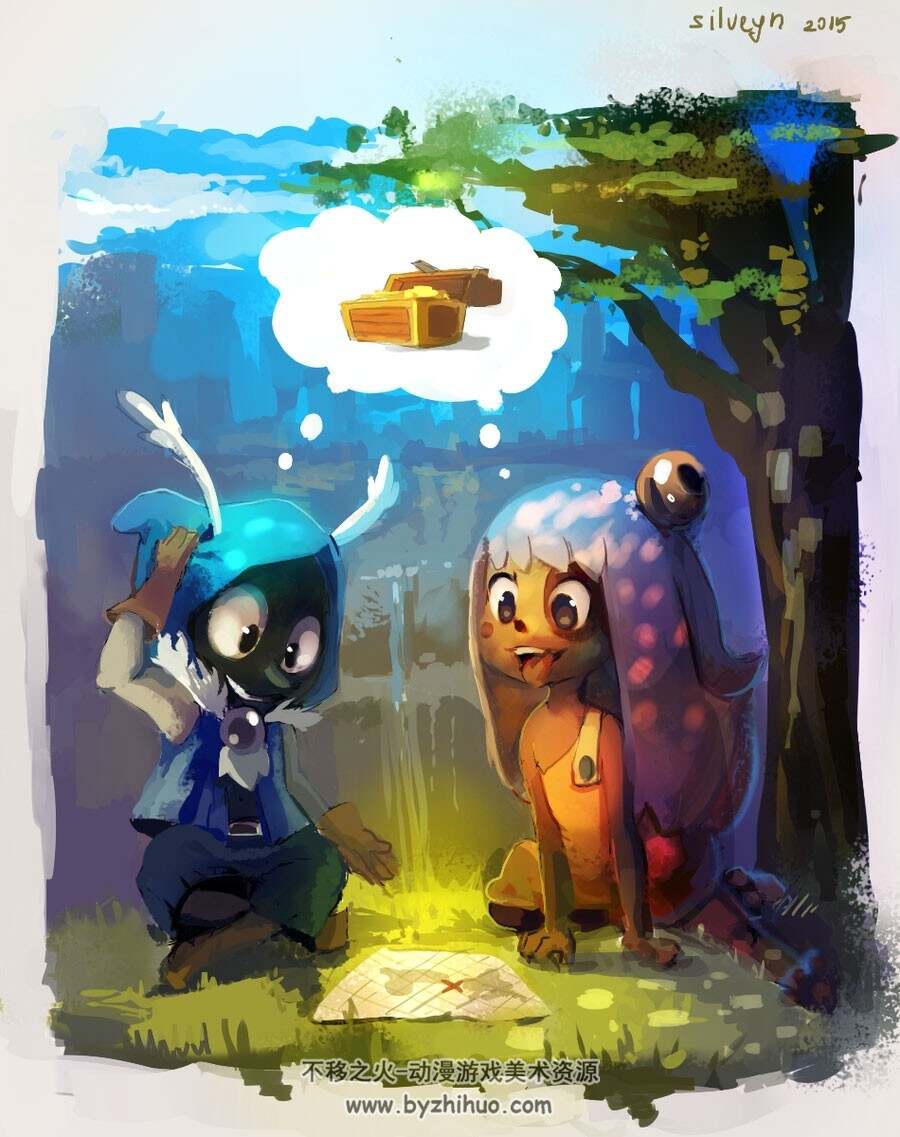 silveyn 淡淡的水彩风插画美图分享 122P