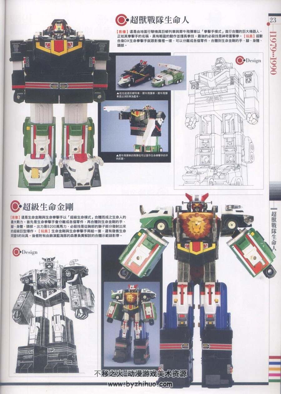 HJ模型大师系列 超级战队机器人玩具历史大全1979~2007 98P