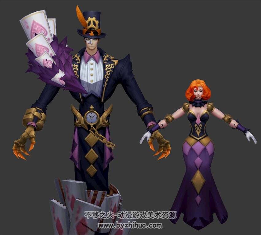 王者荣耀 干将莫邪[第七人偶][淬命双剑] 3D模型