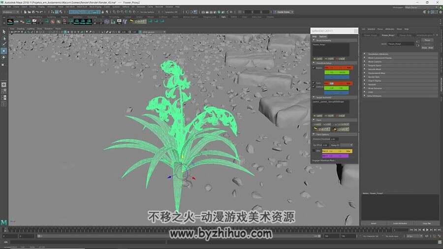 3D模型 卡通木楼从建模雕刻到贴图绘制灯光渲染视频教程