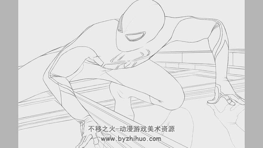 PS绘制逼真写实的蜘蛛侠CG插画完整视频过程