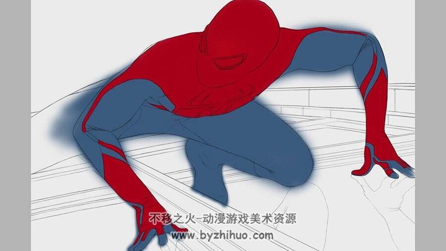 PS绘制逼真写实的蜘蛛侠CG插画完整视频过程