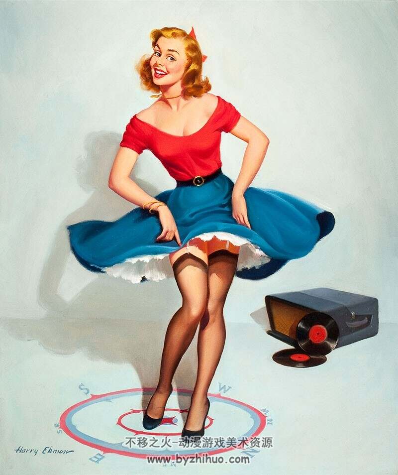 PINUP GIRLS 经典插画海报图集分享 300P