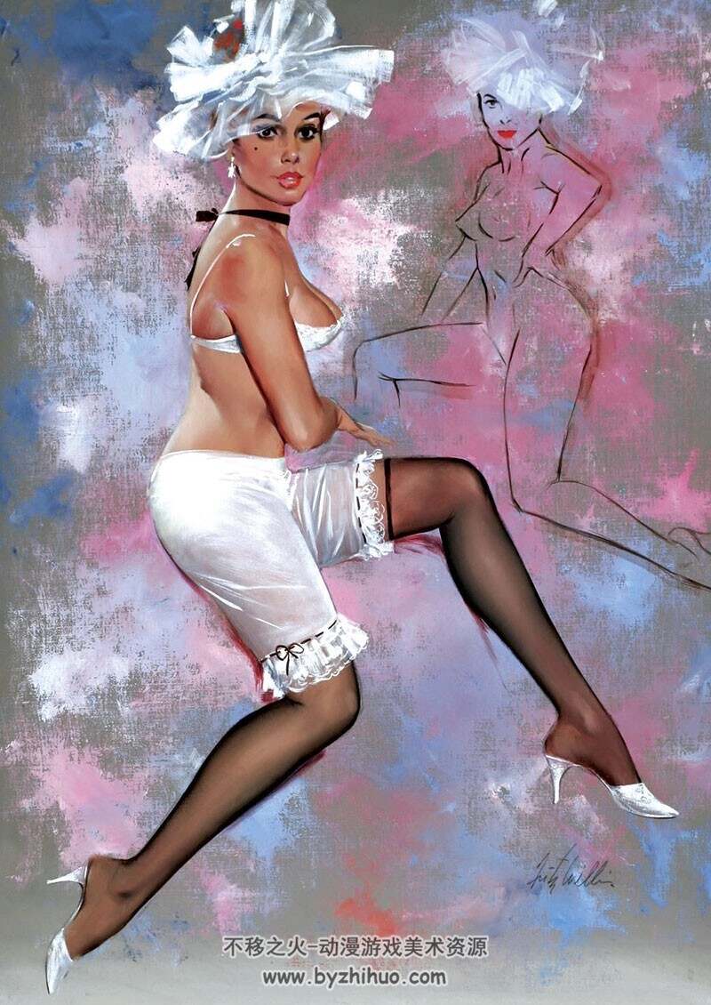 PINUP GIRLS 经典插画海报图集分享 300P