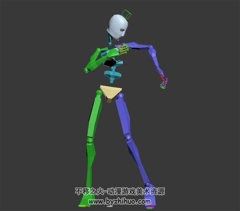 Boom clap舞蹈动作 bip骨骼动画 Max模型
