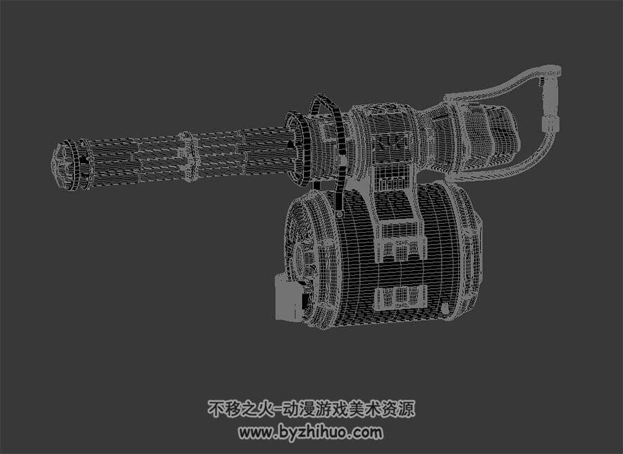 次世代 武器枪械 MINIGUN 3D模型 高模