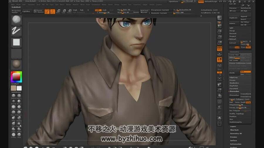 ZBrush 角色雕刻视频教程