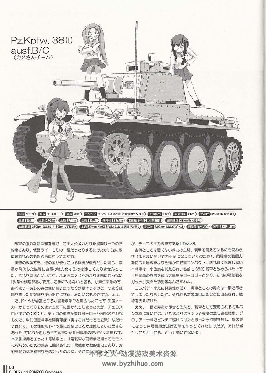 少女与战车 官方指南 Garupan tank guidebook Ausf. D