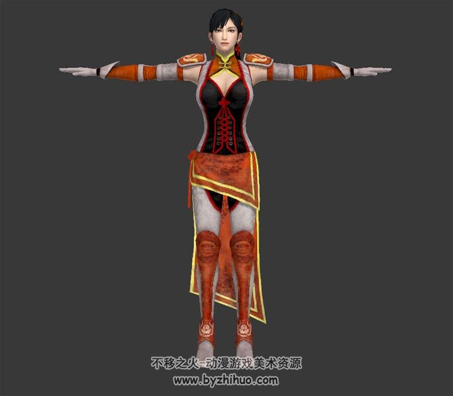 三国东吴角色 步练师王卫套装 3D模型