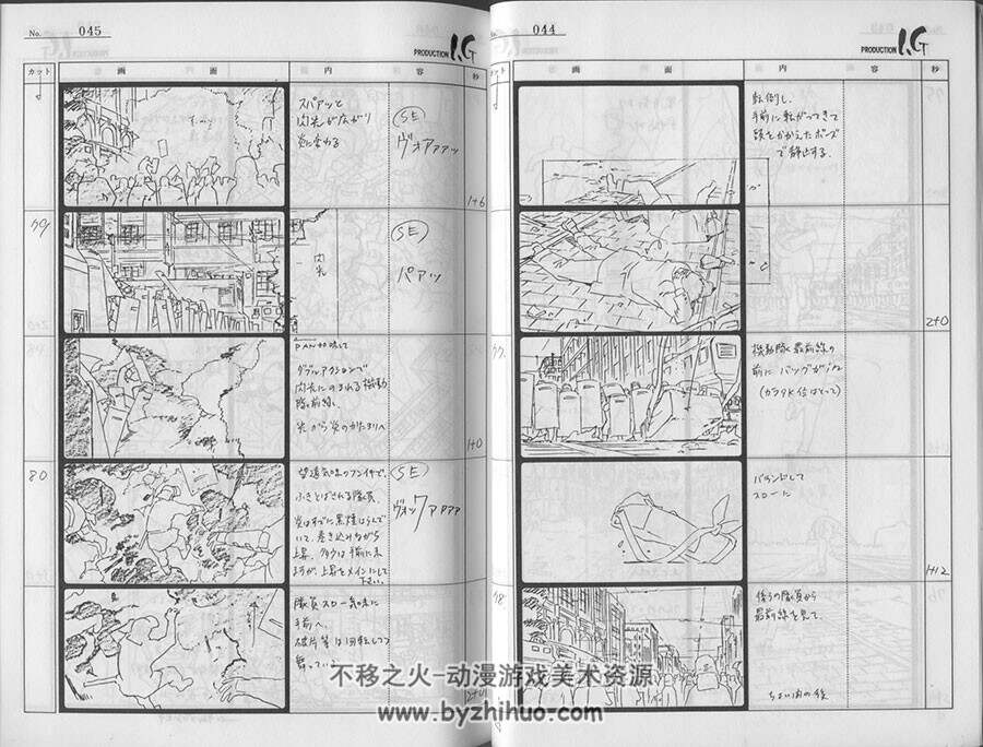 押井守 人狼 动画分镜稿合集