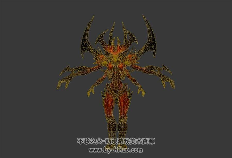 Diablo 暗黑破坏神 大BOSS 怪物 3D模型高模